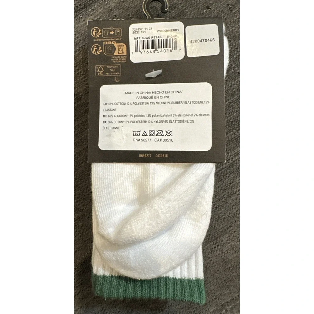 Vans Road Stop Crew Socks Boys Shoe Size 10-13.5‎